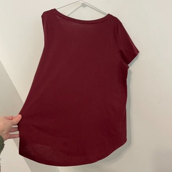 TORRID 2 Plus Size Girlfriend Signature Jersey V-Neck Tee Burgundy Maroon TShirt - Picture 16 of 16